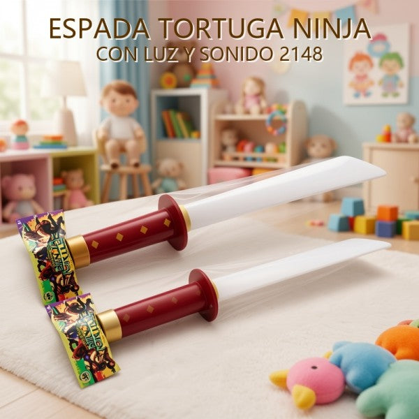 ESPADA TORTUGA NINJA CON LUZ Y SONIDO 2148