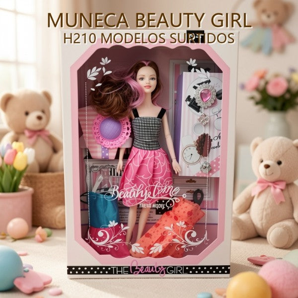 BEAUTY GIRL MUÑECA H210 MODELOS SURTIDOS
