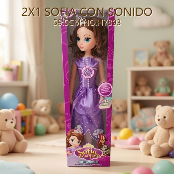 OFERTA 2X1 SOFIA CON SONIDO 59.5CM NO.HY893