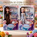 FROZEN X1 CON CORONA Y CARTERA 45CM YB016