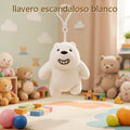 LLAVERO DE PELUCHE ESCANDALOSO BLANCO
