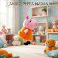 LLAVERO DE PELUCHE PEPPA NARANJA