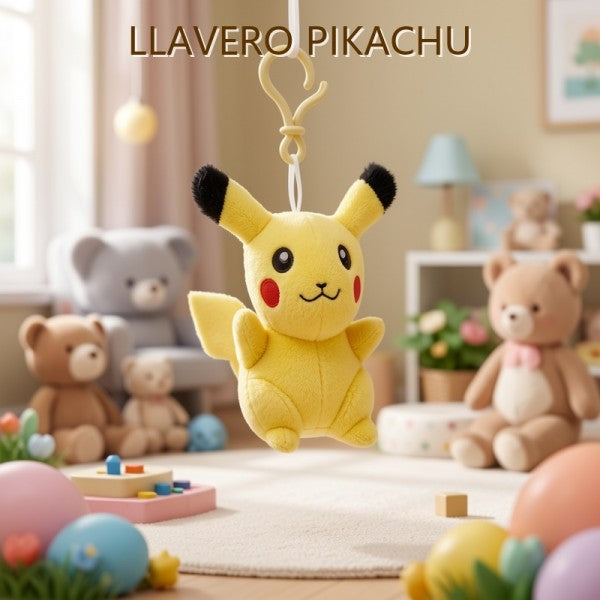 LLAVERO DE PELUCHE PIKACHU