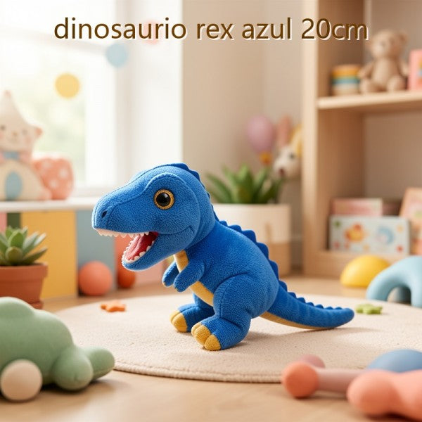 DINOSAURIO REX AZUL 20CM