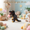 DINOSAURIO REX GRIS 20 CM