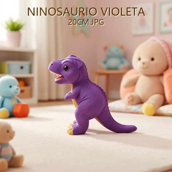 DINOSAURIO VIOLETA 20CM