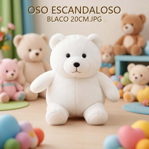 OSO ESCANDALOSO BLANCO 20 CM