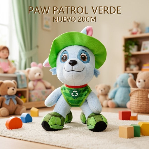 PAW PATROL VERDE NUEVO 20CM