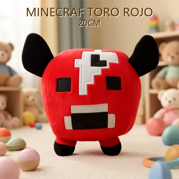 MINECRAFT TORO ROJO 20CM