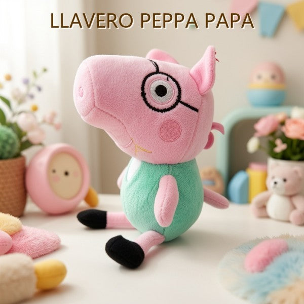 LLAVERO DE PELUCHE PEPPA PAPA