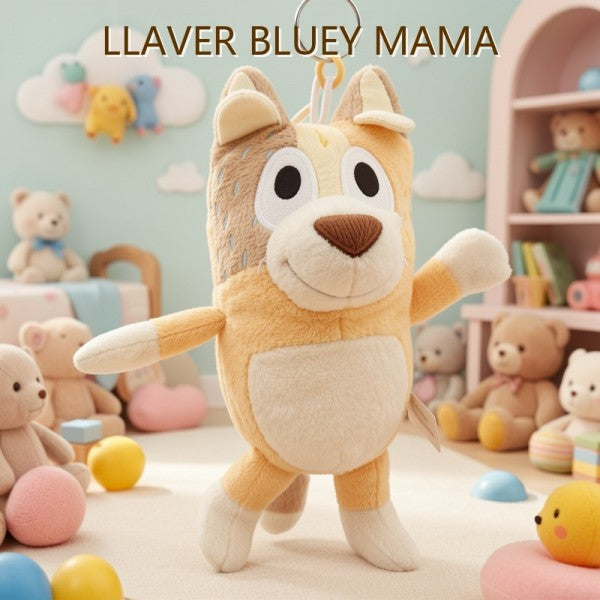 LLAVERO DE PELUCHE BLUEY MAMA