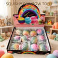 SQUISHY RAINBOW TOFU BALL X12 X2055-5