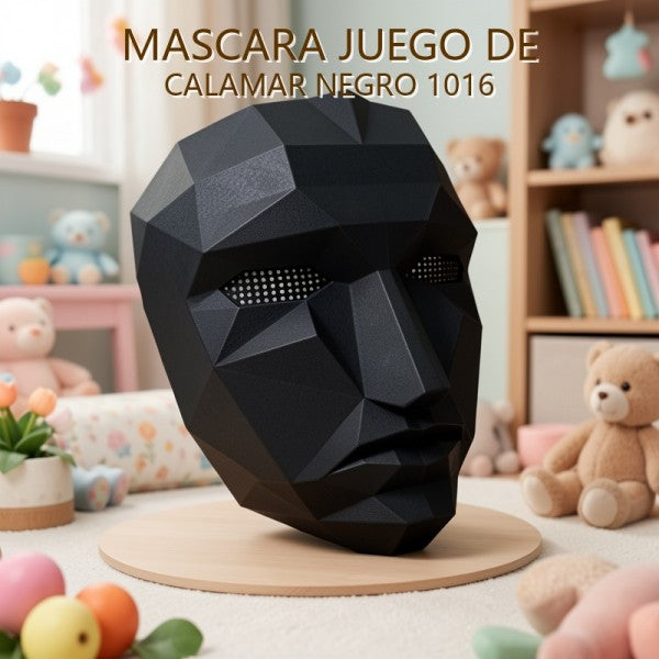 JUEGO DEL CALAMAR MASCARA NEGRA 1016