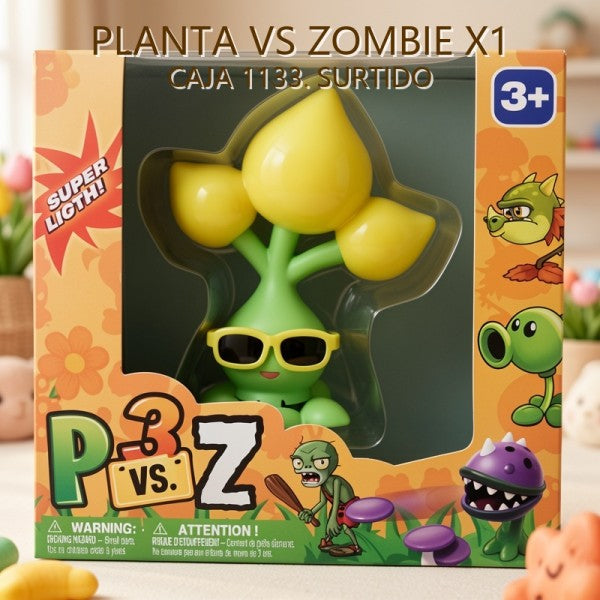 PLANTA VS ZOMBIE X1 CAJA 1133. SURTIDO