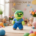 LLAVERO DE PELUCHE MINECRAFT ZOMBIE