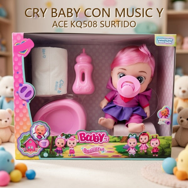 CRY BABY CON MUSIC Y ACE KQ508 SURTIDO