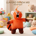 LLAVERO DE PELUCHE PANDA MEI ASUSTADO