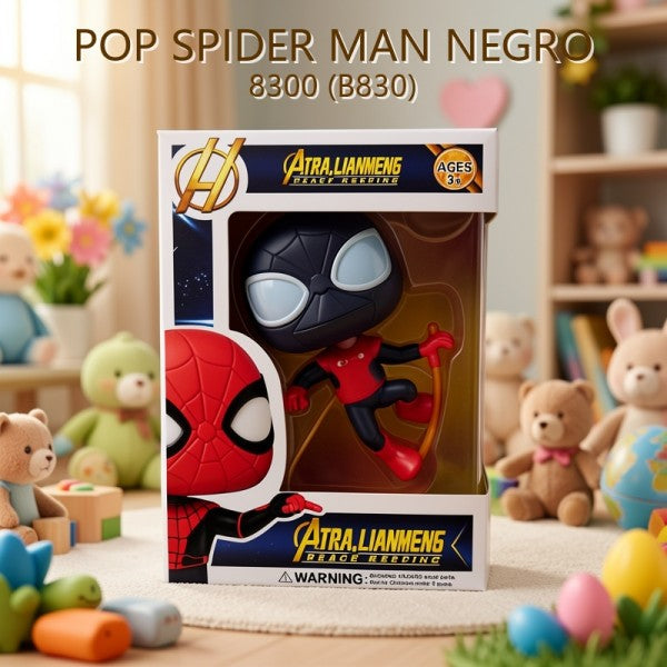 POP SPIDER MAN NEGRO 8300
