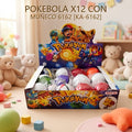 POKEMON POKEBOLA X12 CON MUÑECO 6162 [KA-6162]