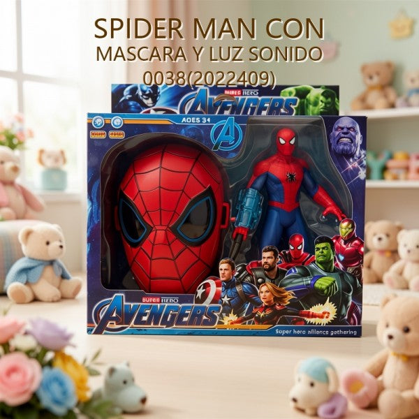 SPIDER MAN CON MASCARA Y LUZ SONIDO 0038(2022409)