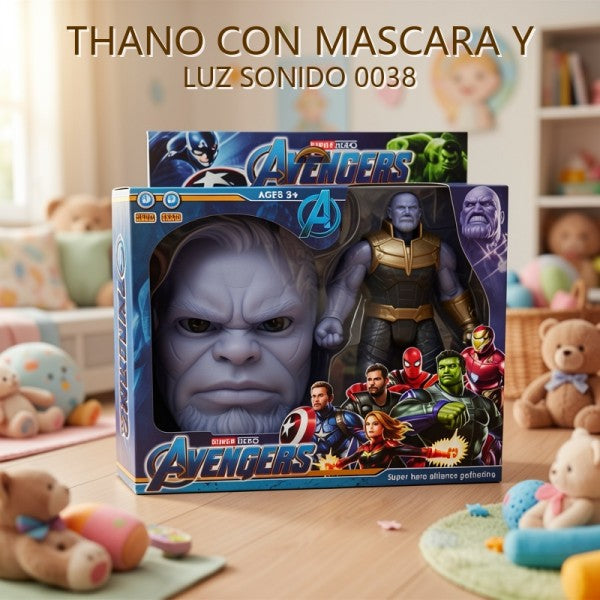 AVENGERS THANOS CON MASCARA Y LUZ SONIDO 0038