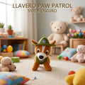 LLAVERO DE PELUCHE PAW PATROL VERDE OSCURO