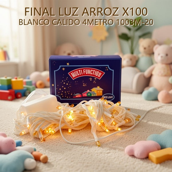 LUZ ARROZ X100 BLANCO CALIDO 4METRO 1003M-20 PRECIO FINAL!!!