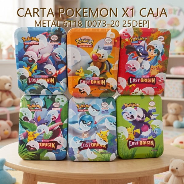 CARTA POKEMON X1 CAJA METAL 6118 [0073-20 25DEP]