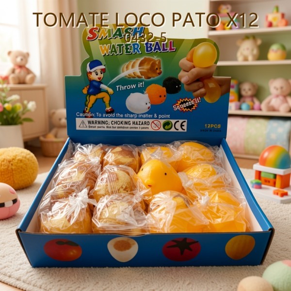 SQUISHY TOMATE LOCO PATO X12 0432-5