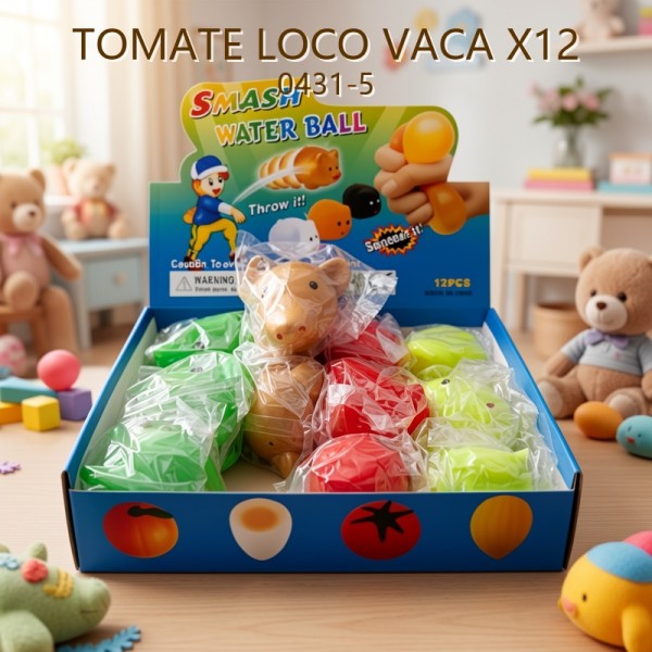 SQUISHY TOMATE LOCO VACA X12 0431-5