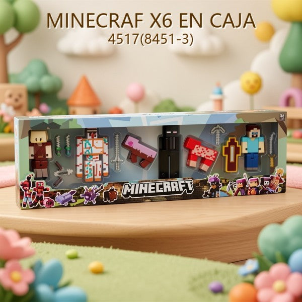 MINECRAFT X6 EN CAJA 4517(8451-3)