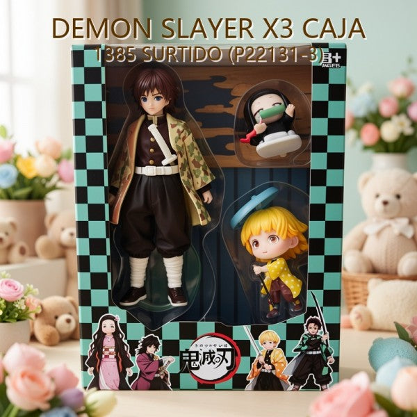 DEMON SLAYER X3 CAJA 1385 SURTIDO (P22131-3)