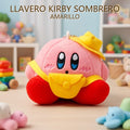 LLAVERO DE PELUCHE KIRBY SOMBRERO AMARILLO