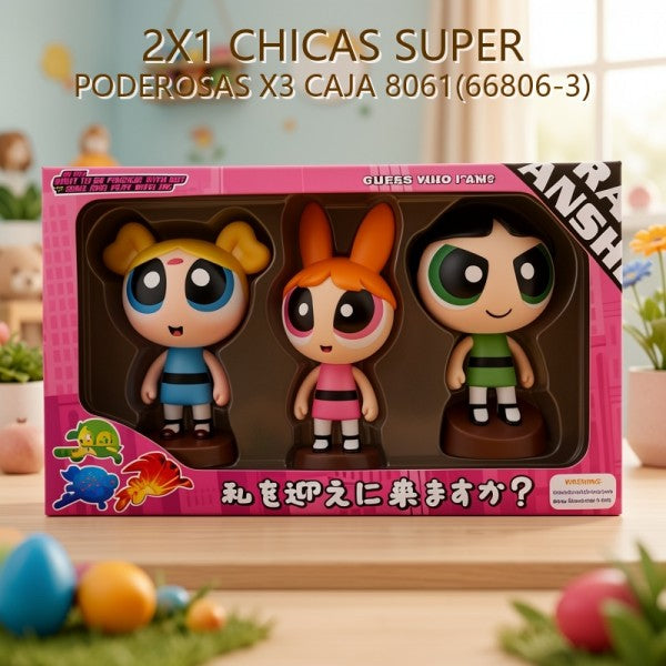 OFERTA 2X1 CHICAS SUPER PODEROSAS X3 CAJA 8061(66806-3)