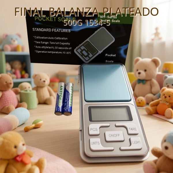 BALANZA PLATEADO 500G 1534-5-MH500 PRECIO FINAL!!!