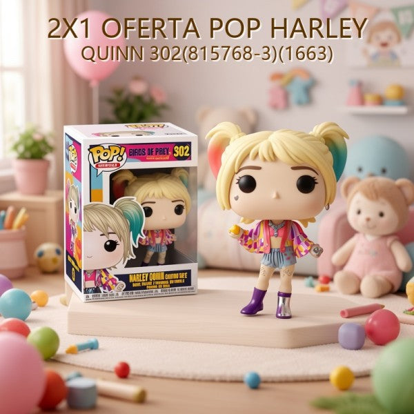 POP HARLEY QUINN 302(815768-3)(1663) 2X1 OFERTA FINAL!!!