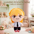 LLAVERO DE PELUCHE POCHITA NENE CABELLO AMARILLO