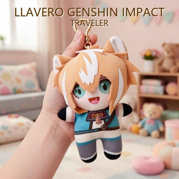LLAVERO DE PELUCHE GENSHIN IMPACT TRAVELER