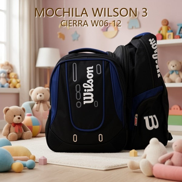 MOCHILA WILSON 3 CIERRA W06-12