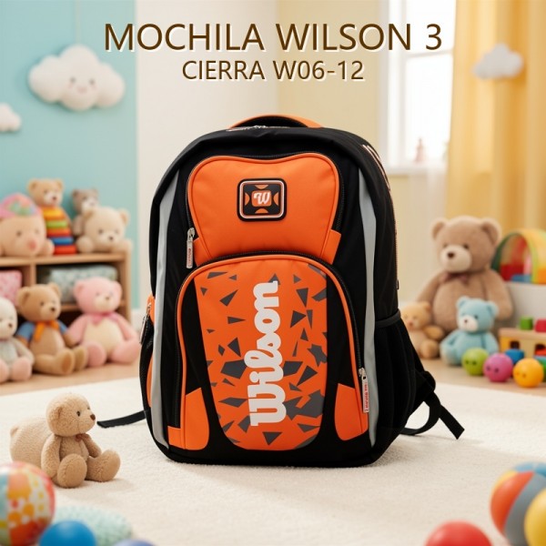MOCHILA WILSON 3 CIERRA W06-12