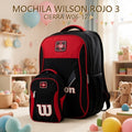 MOCHILA WILSON ROJO 3 CIERRA W06-12