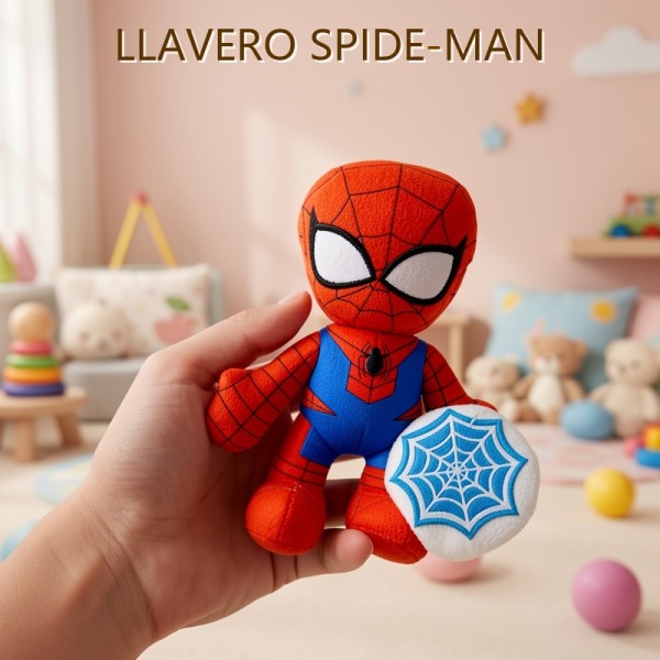 LLAVERO DE PELUCHE SPIDERMAN