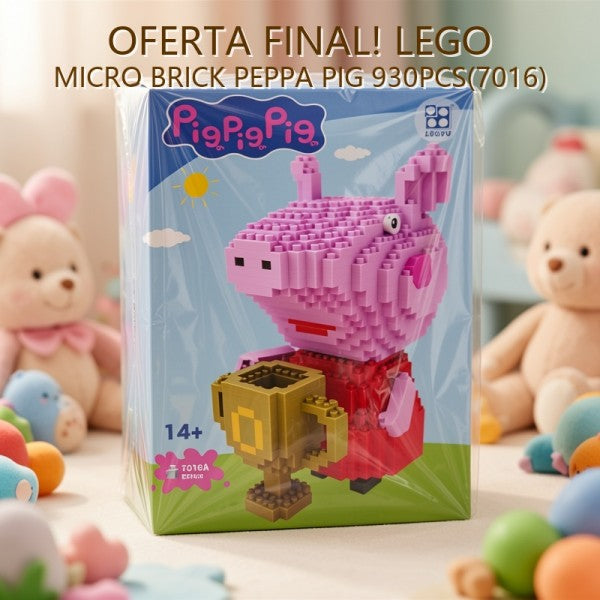 BLOQUES MICRO BRICK PEPPA PIG 930PCS(7016) PRECIO FINAL!!!