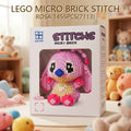 BLOQUES MICRO BRICK STITCH ROSA 1455PCS(7113)