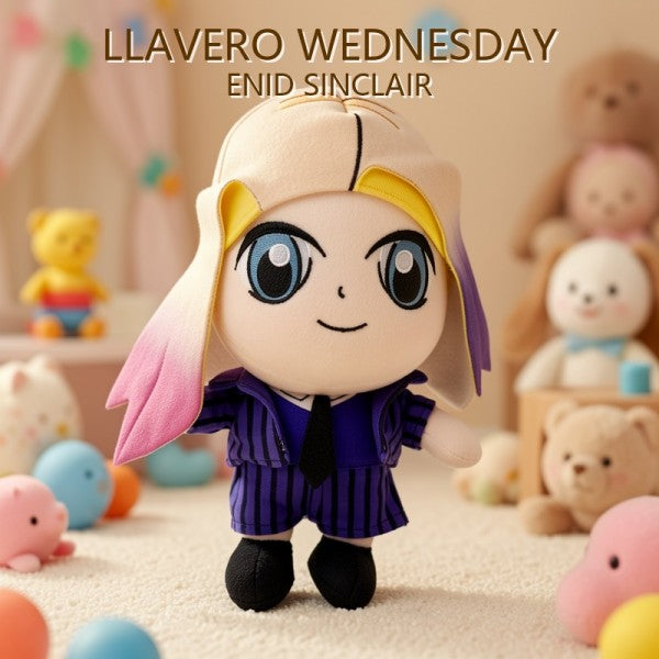 LLAVERO DE PELUCHE WEDNESDAY ENID SINCLAIR
