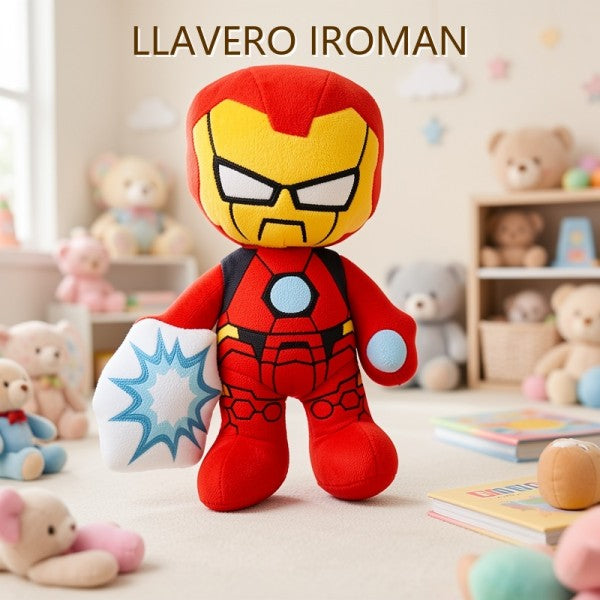 LLAVERO DE PELUCHE IRON MAN