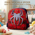 MOCHILA SPIDER MAN TORA X14PULCADA 2 CIERRA 1405-7 PRECIO FINAL!!!