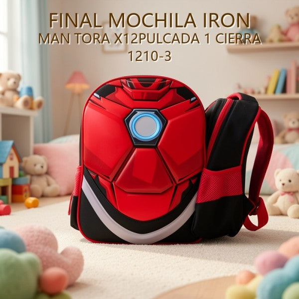 MOCHILA IRON MAN TORA X12PULCADA 1 CIERRA 1210-3 PRECIO FINAL!!!