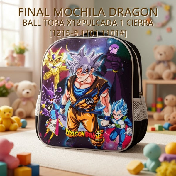 MOCHILA DRAGON BALL TORA X12PULCADA 1 CIERRA [1215-5 1101 1101#] PRECIO FINAL!!!