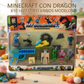 MINECRAFT CON DRAGON X10 1622 (J161) VARIOS MODELOS SURTIDOS